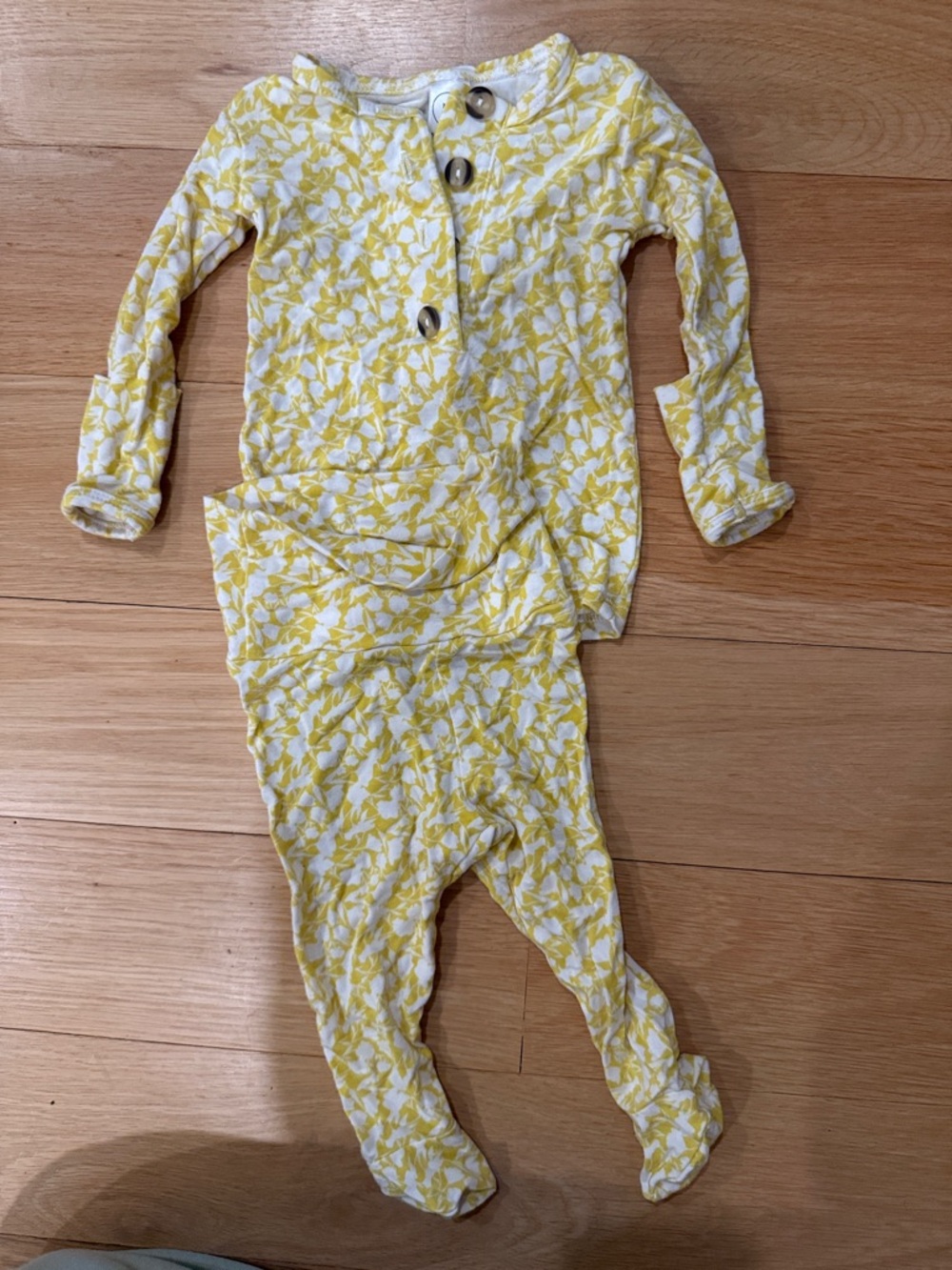 Lou Lou & Company Yellow and White Floral Baby Matching Set